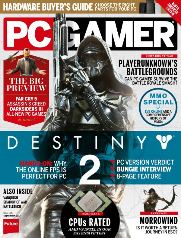 PC Gamer USA   Issue 295 September 2017 cover